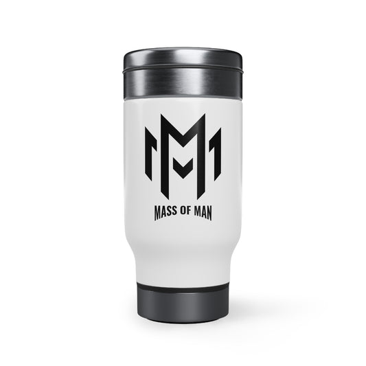 Mass of Man Stainless Steel Travel Mug with Handle, 14oz